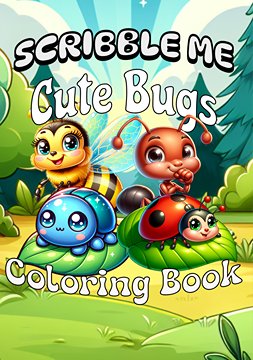 Cute Bugs Coloring book cover